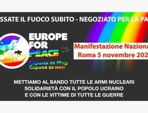 #EuropeForPeace: cosa c’è da sapere sulla manifestazione nazionale di sabato 5 novembre a Roma